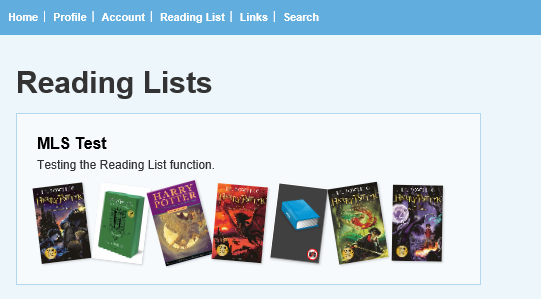 Viewing a Reading List